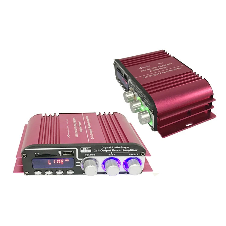 Factory Price Car Audio Amplifier 12V/24V Amplifier 2 Channel ClassD Car Amplifier
