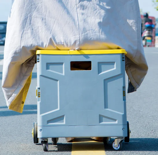 New Design Climb Stairs Folding Cart Supermarket Luggage Camping Shopping Trolley With Cover