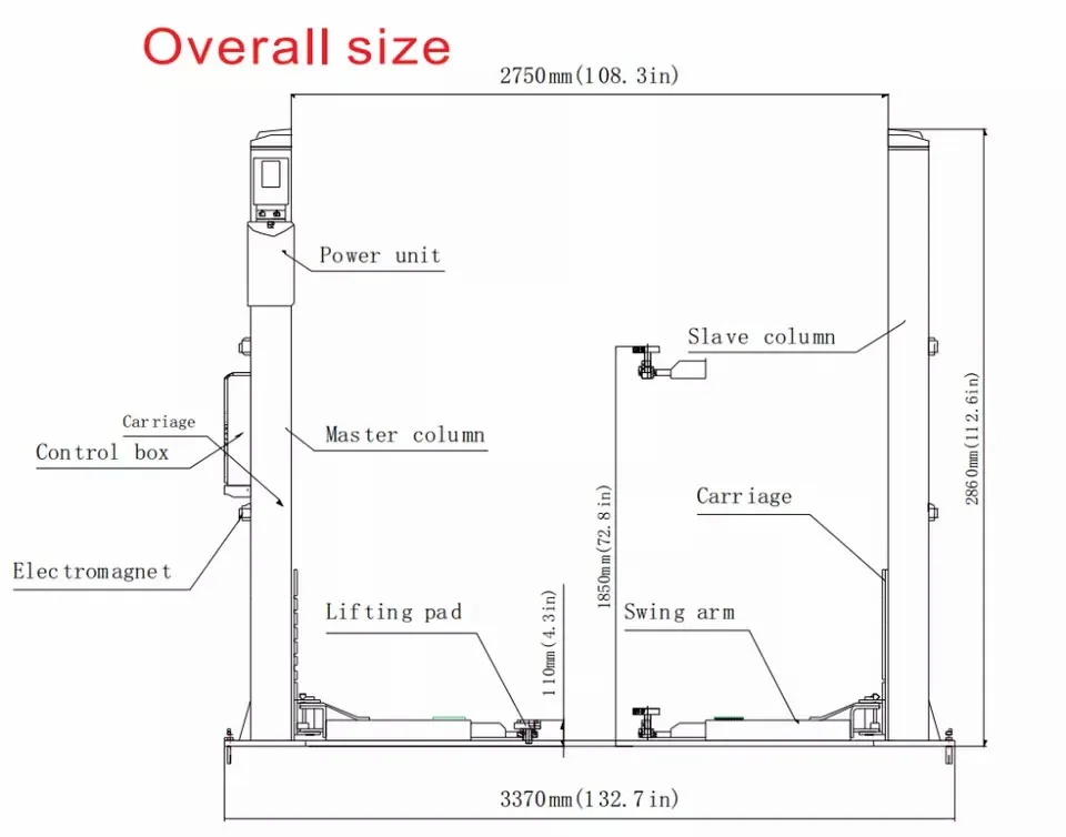 Launch TLT240SB Two post car lift LAUNCH 4000kg 2 poles car hoist LAUNCH Car lift