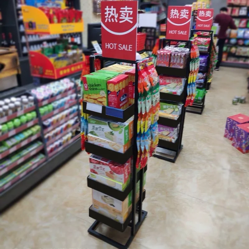 Convenient store promotion accessory bread display rack estante de exhibicin
