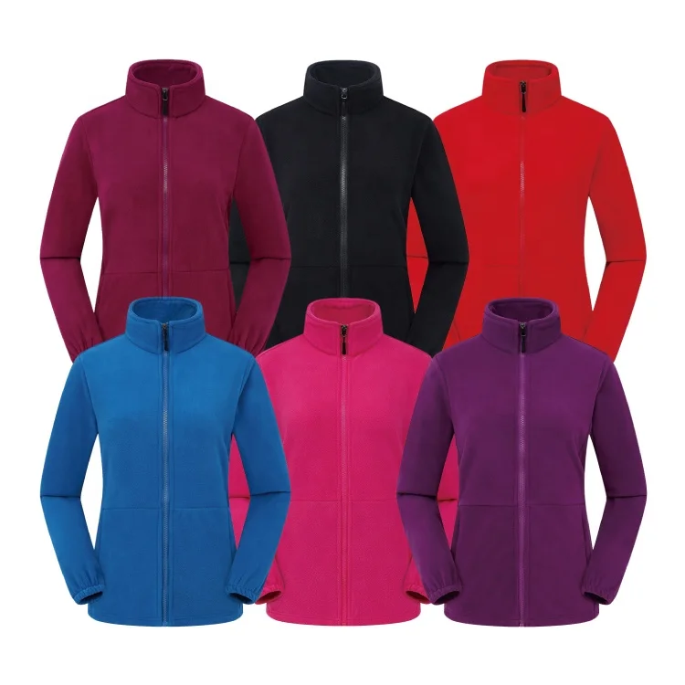 Workout sports athletic tops polar fleece jacket coat vintage unisex soft winter jackets for women 2021