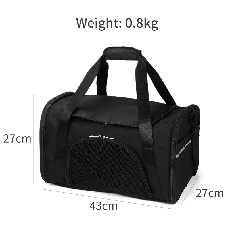 Single Shoulder pet handbag Foldable Portable Soft Pet Carrier Dog Breathable Net Cloth Collapsible Bag Puppy