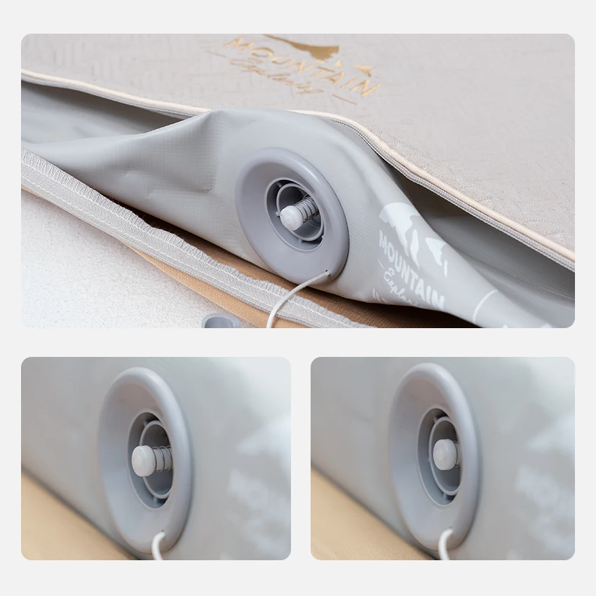 Three-person PVC elastic silk cloud bed brushed air mattress tent Outdoor camping campers make air beds on the floor