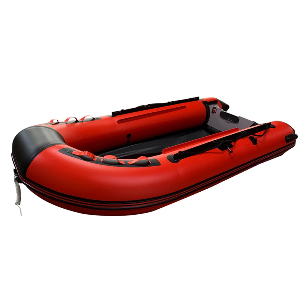 Inflatable Assault Boat PVC Aluminum Floor Transom Speed Kayak High Thread Strength Canoe Dinghy