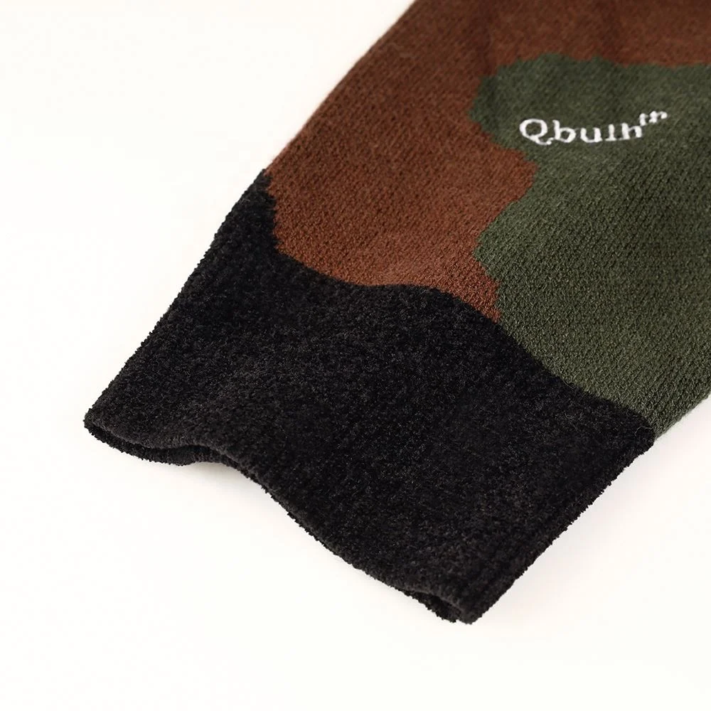 2022 Wholesale Custom Knit Military Style Wool Cotton Long Sleeve Crew Neck Camo Jacquard Camouflage Pullover Sweaters Man