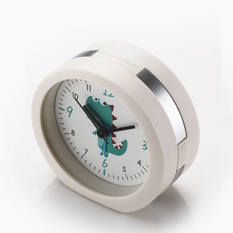 
 OEM в наличии, Круглый бесшумный Настольный светильник, колокольчик, детский Дракон, светодиодный ночник, будильник, умный  