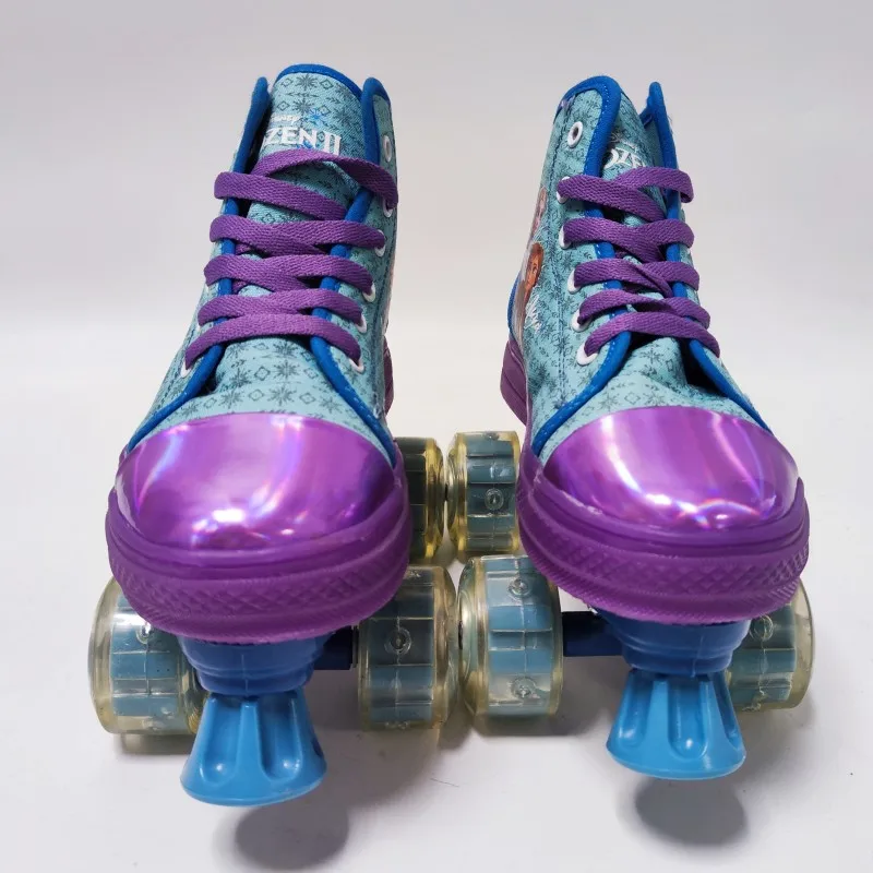 Children Double Row Outdoor Kids Sketing Shoe Simple Four Wheel Roller Skates Walking Shoes