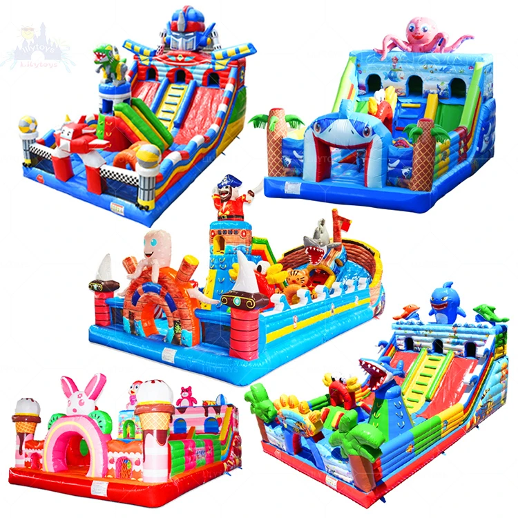outdoor Inflatable Theme Park Giant Inflatable Park Playground For Children Inflatable Fun City