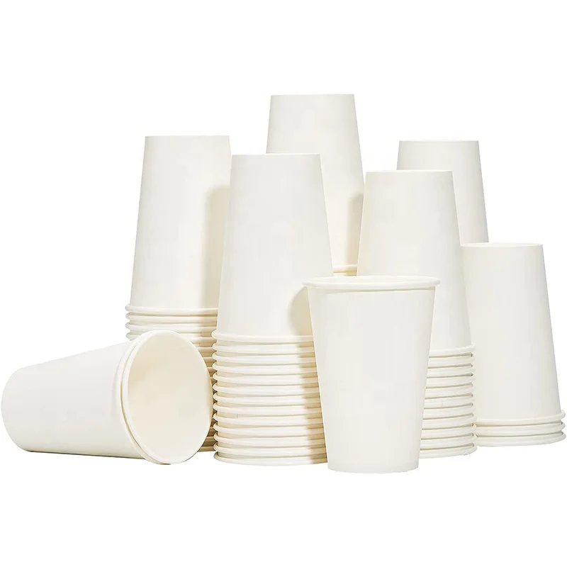China biggest manufacturer disposable white paper cup  8oz 12oz paper coffee cups