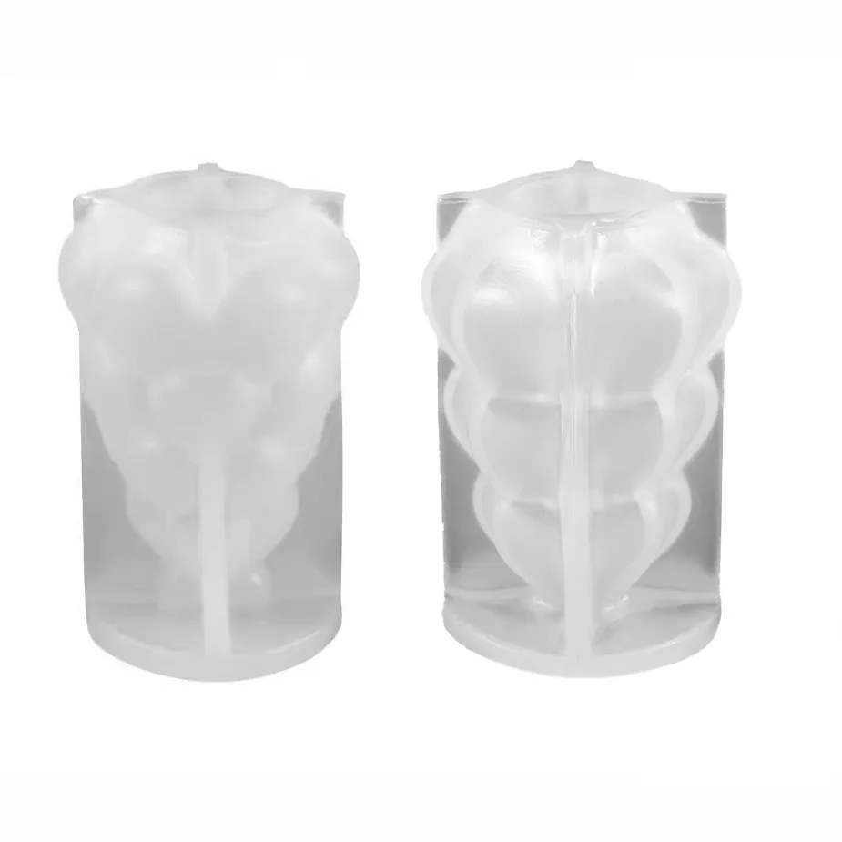 3d Christmas Tree Candle Mold Plaster Ornaments Desktop Decorations Gift Casting Mould Diy Aromatherapy Candle Making Tools