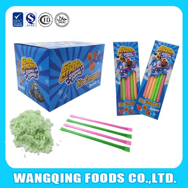 Chinese confectionery manufacturers sell hot wholesale fruit-flavored cc bar sour powder candy