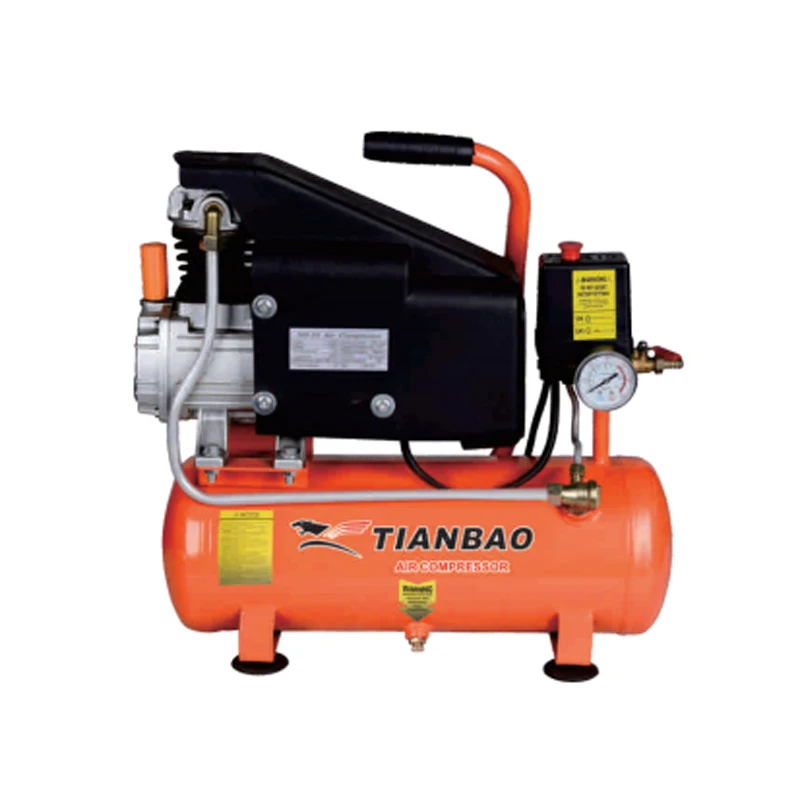 TIANBAO TB-1009 1HP/0.75KW 42*1MM 2800r/min 124L/min 9L Small Direct Driven Air Compressor Mini For Home Use