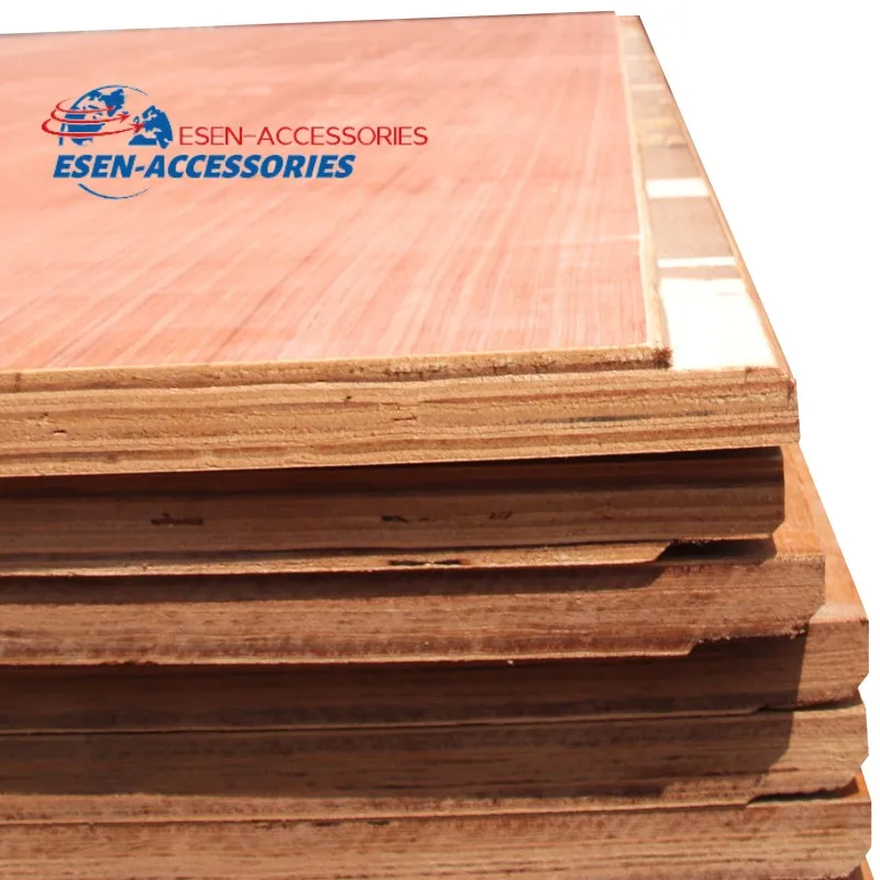 Quality stock container floor black film surface plywood marine hardwood core plywood for container floors