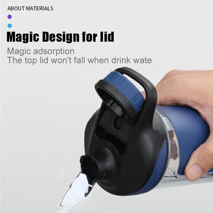 Hot sale reusable drinking cups 17 oz 500ml Shaker Water Bottle with metal balls tumbler with lid