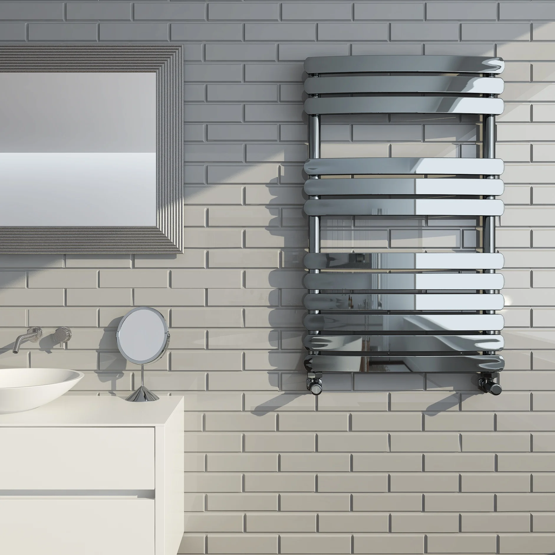 HOT HOT HOT SUN-D3 heated towel rail electric radiator central heating radiator chrome finish radiator