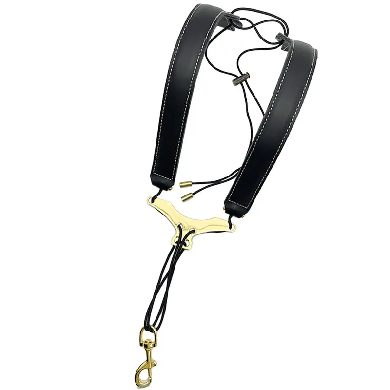 Saxophone Universal Strap Musical Instrument Accessories Genuine Leather Lanyard Adult Children