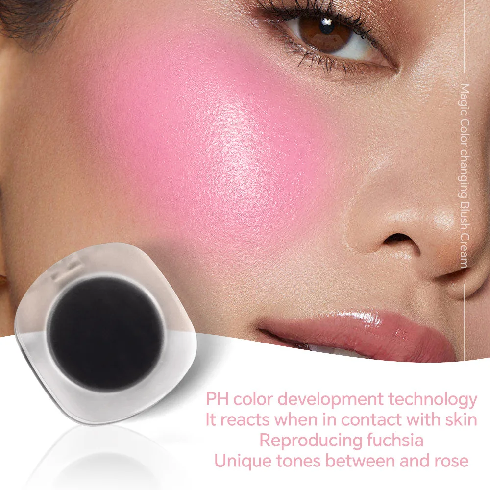 Wholesale Face Blush Custom Logo Magic Colors changing Natural Rosy Complexion Highlight Blush Cream Light Touch Long Lasting