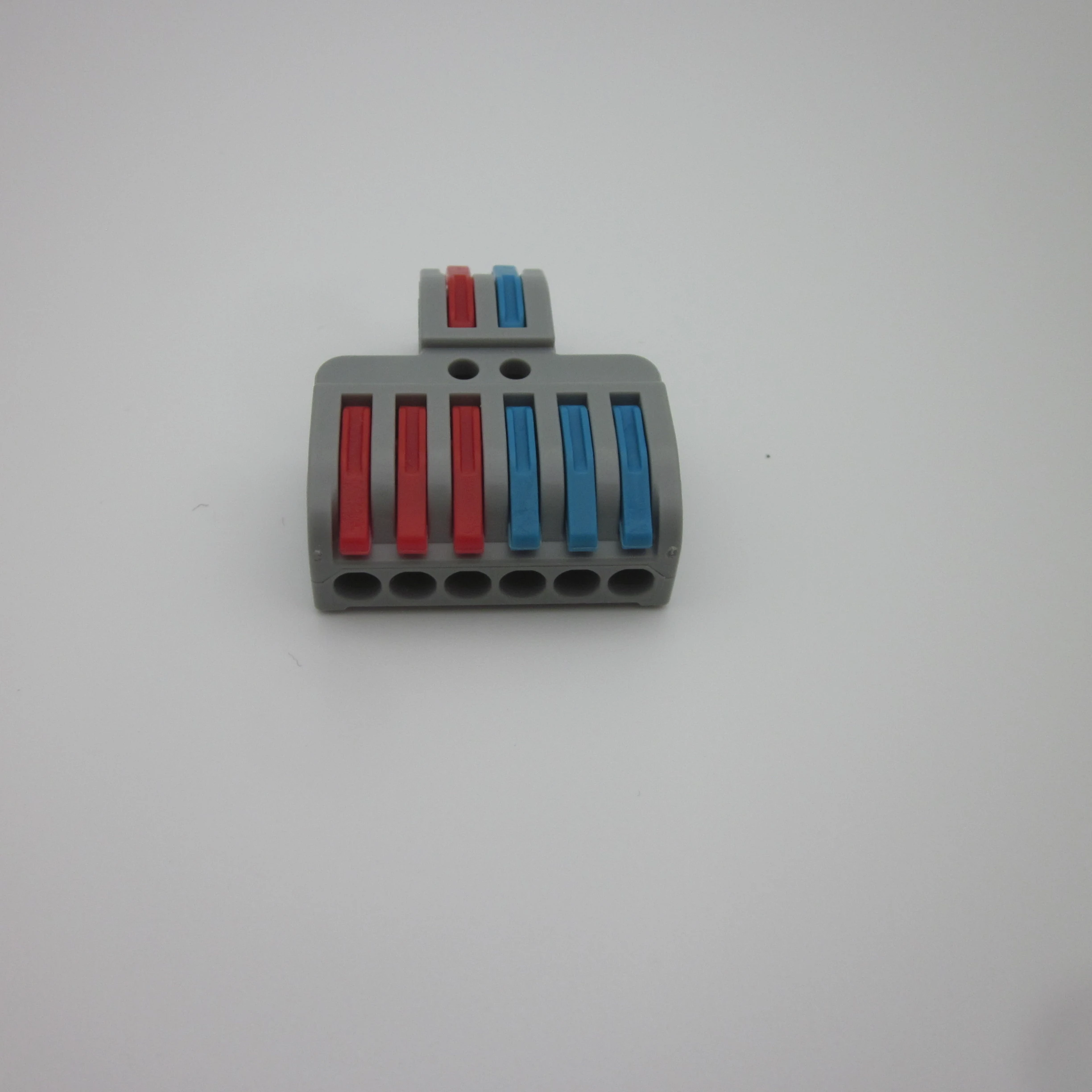 SPL-2-6 1 in 3 out  1 in 2 out  Wire Joint Compact Splicing Junction Box Wire Terminal Block Connector 32A Big Current