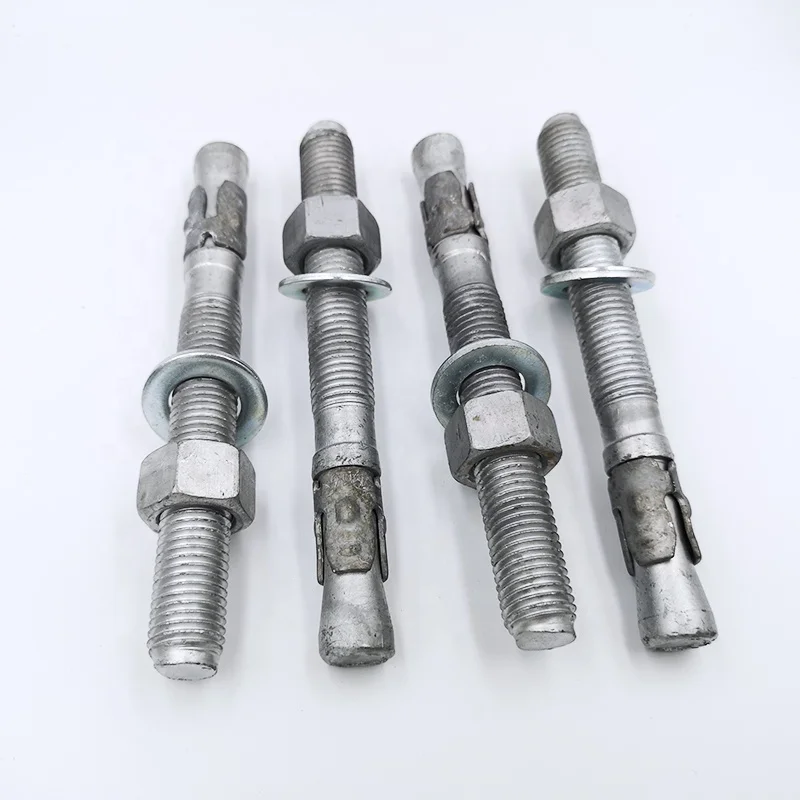 H.D.G Carbon Steel Wedge Anchor Hot Dipped Galvanized Expansion Anchor Bolt Dyna Bolt
