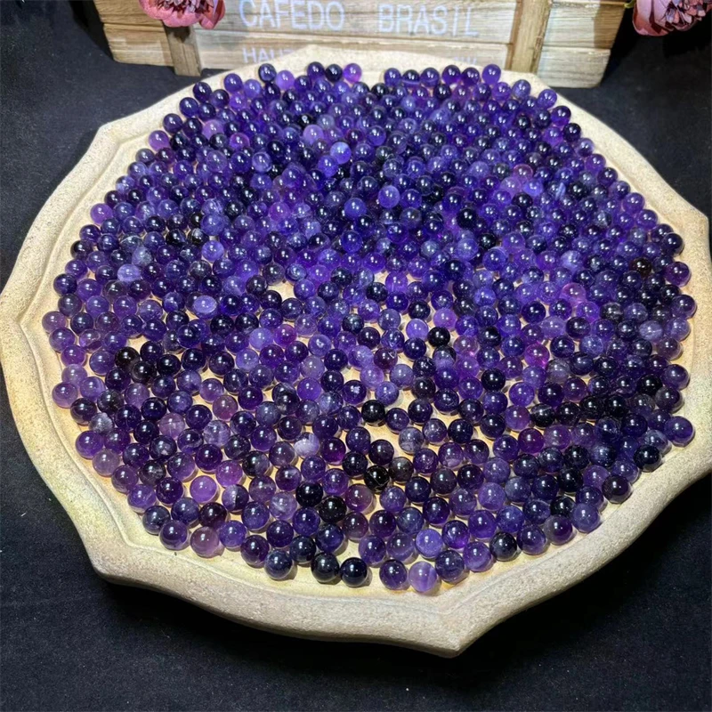 Wholesale natural crystal mini sphere dark amethyst sphere amethyst ball for healing