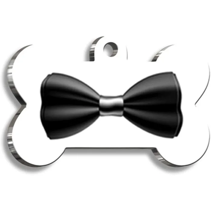 
 Бирка для домашних животных, черная серия в форме кости, персонализированные бирки для кошек и собак, бирка для домашних животных ID Z2536  