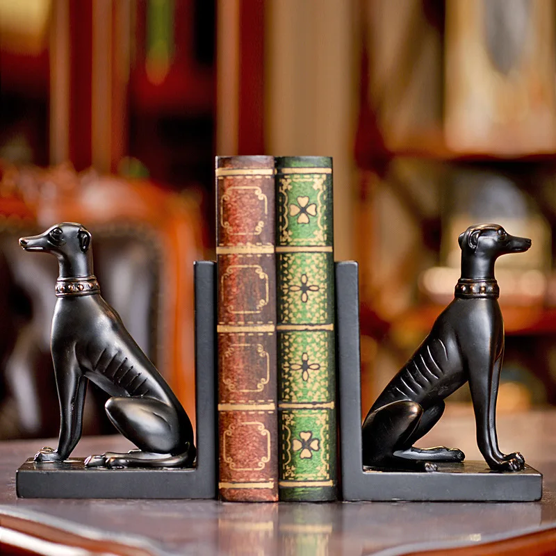 Large Resin Cute Dog Decorations Crafts Creative Home Decorations Bookends For Office