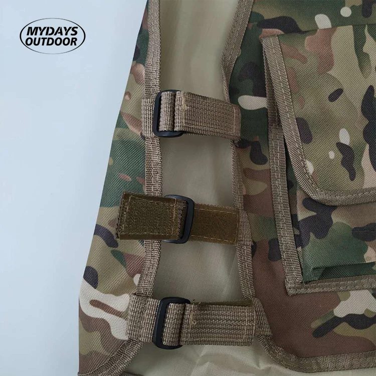 Mydays Outdoor Portable Multiple Pockets Equipment Training Protective Hunting Tactical Kid Carrier Vest with Adjustable Straps