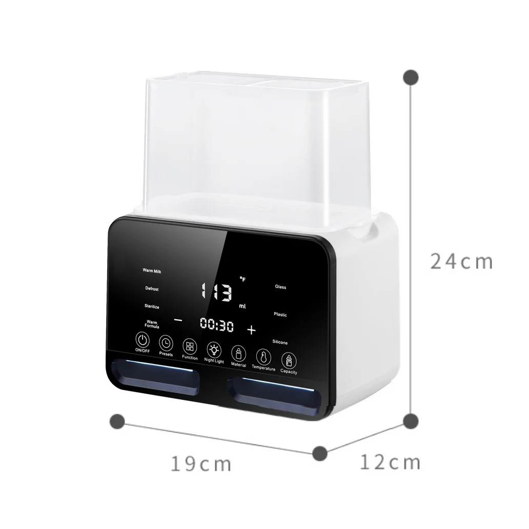 Hot sell bottle warmer accurate temperature control with defrost sterili-zing keep heat baby food jars function bottle warmer