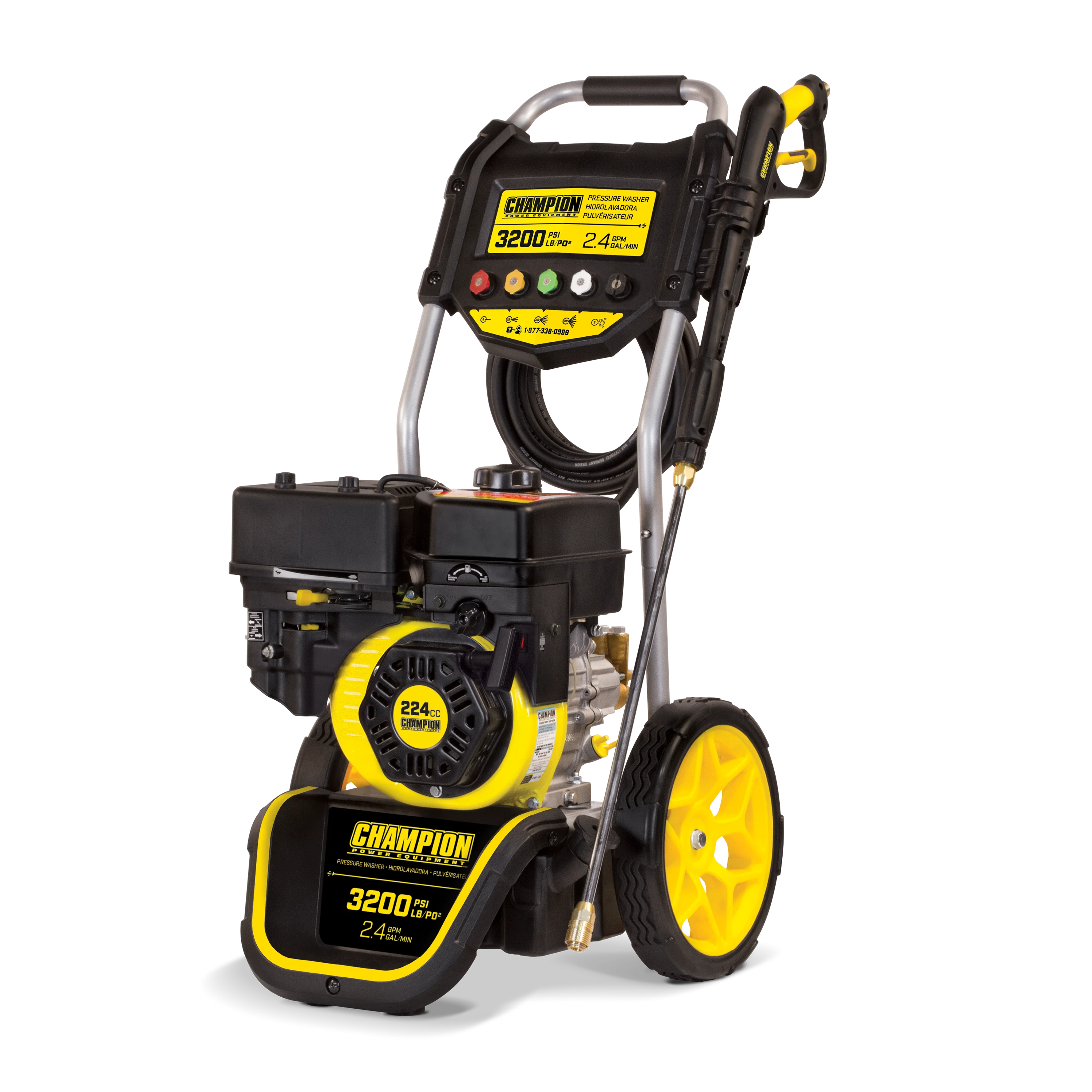 3200 PSI Champion portable gasoline power high pressure cleaner car washer