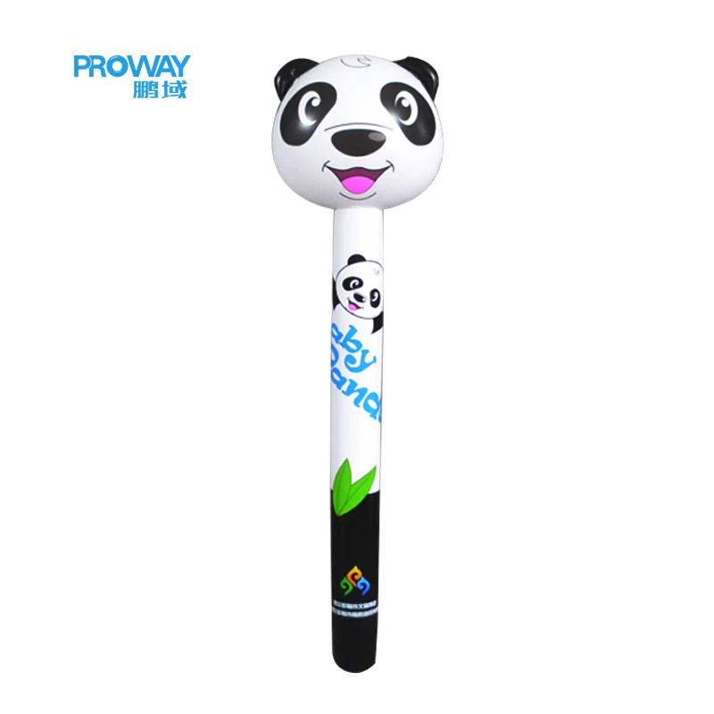 Wholesale Custom Inflatable Animal Stick Giraffe PVC Children Toy Head Long