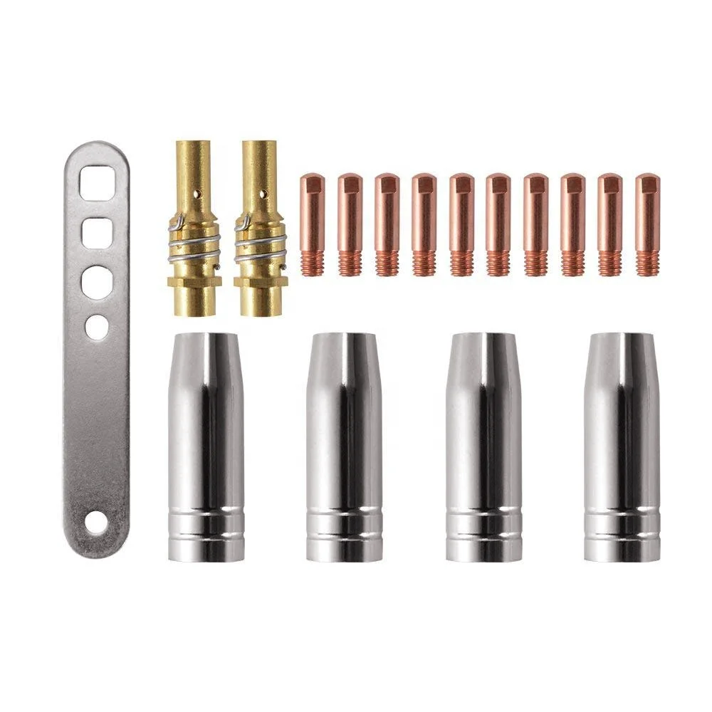 HUARUI  High Quality MB15AK Contact Tip MIG Welding Spare Parts M6*25*0.8mm welder consumables for 15AK MIG Welding Torch