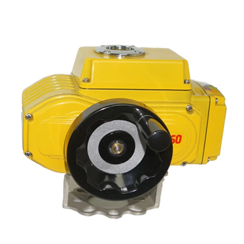 Factory wholesale butterfly ball valve on-off switch type electric actuator with manual tool