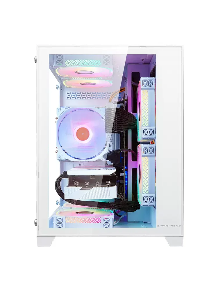 Low MOQ Cpu Cabinet Computer Cases & Towers Pc gaming Case LED ATX/ITX For Desktop With RGB Fan And Water Cooling