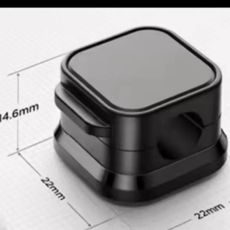 6-Piece Magnetic Cable Manager Set Plastic Desktop Wall-Mounted Cell Phone Data Charging Organizer Alignment Card Buckle Storage