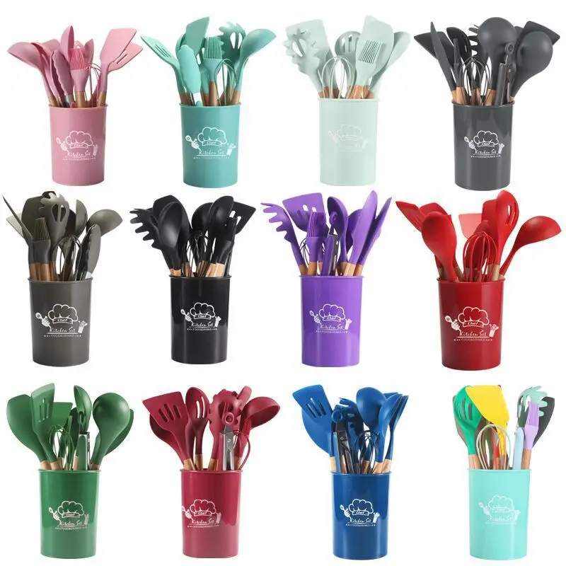Wholesale Versatile Non-Stick Cooking Silicone Kitchenware Kitchen Utensils Cooking Accessories