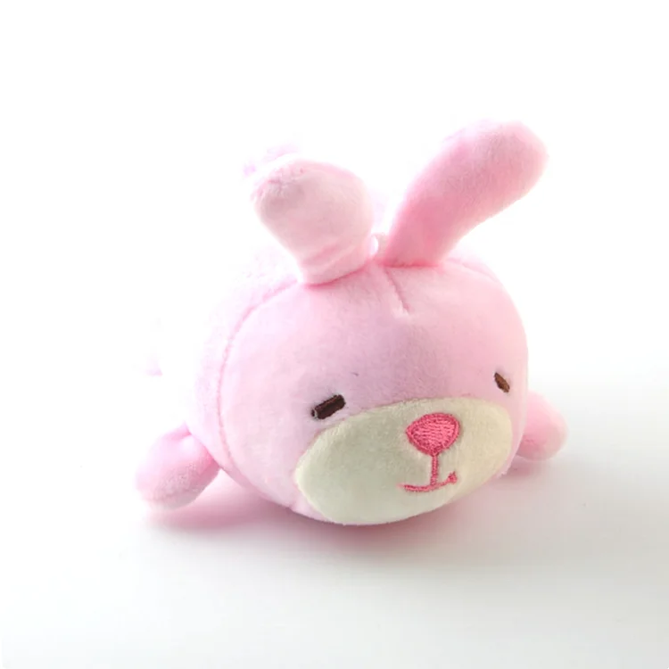 Custom small size cute plush keychains dog panda lion rabbit stuffed animal plush keychain toy