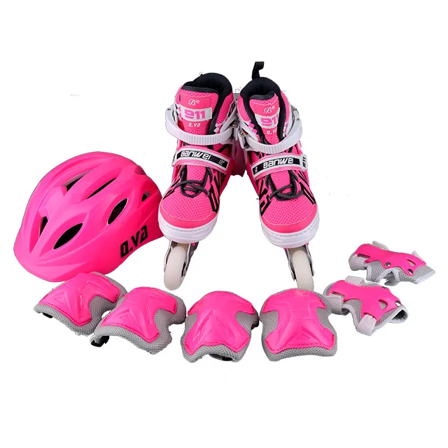 2021 NEW OEM ODM customized high quality saft adjustable flashing wheel  inline skates
