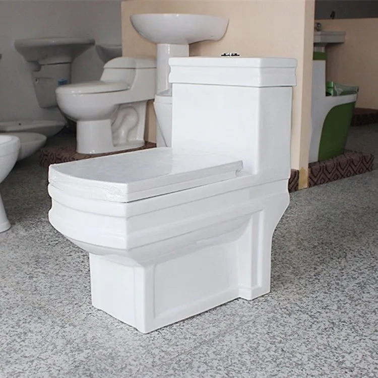 Bathroom wc set one piece toilet basin bidet