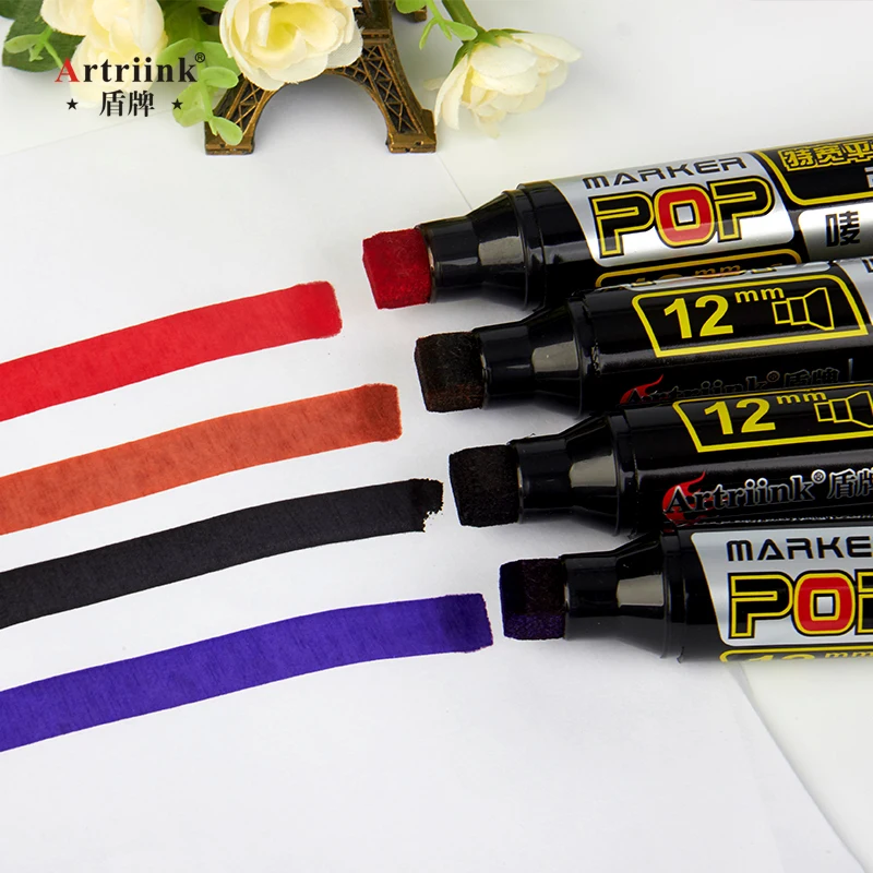 12mm big head Mike pen made in China, with quick drying, waterproof, safe, non-toxic, wide range of uses, 12 colors