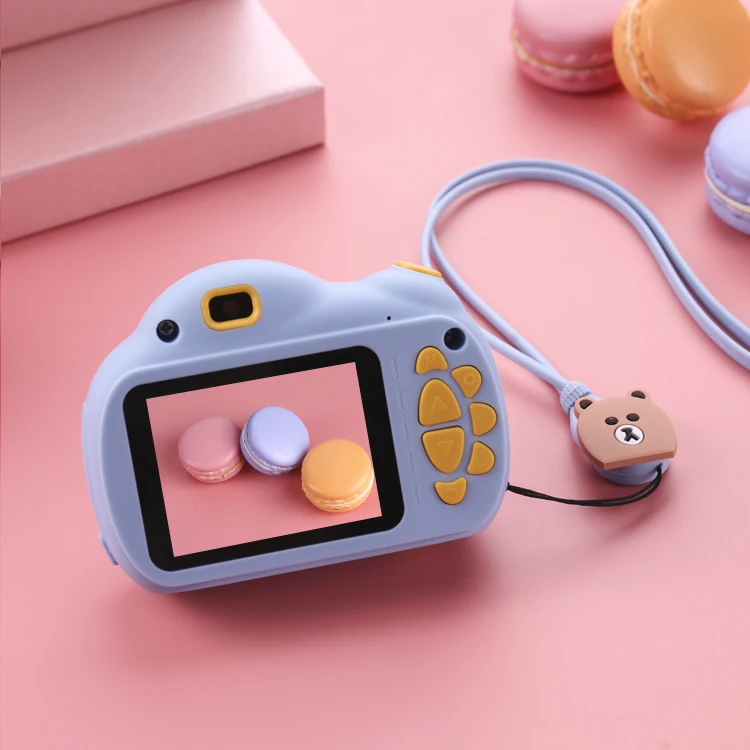 front and rear 1800W dual lens 32GB memory card 2.4 inch LED flash kids camera gift sets for children