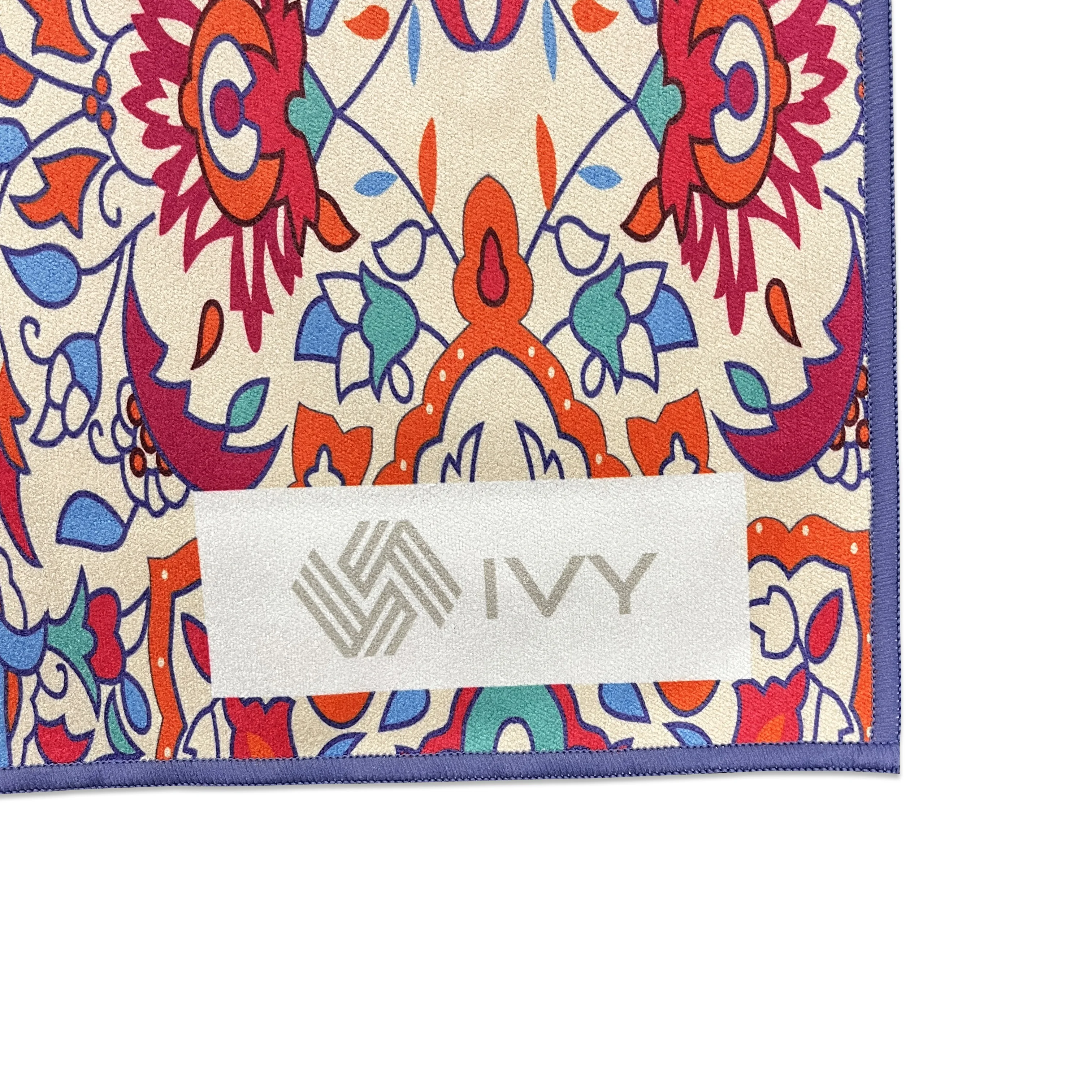 Low MOQ Custom your logo design cotton and polyester material Digital printed beach towel with gift box