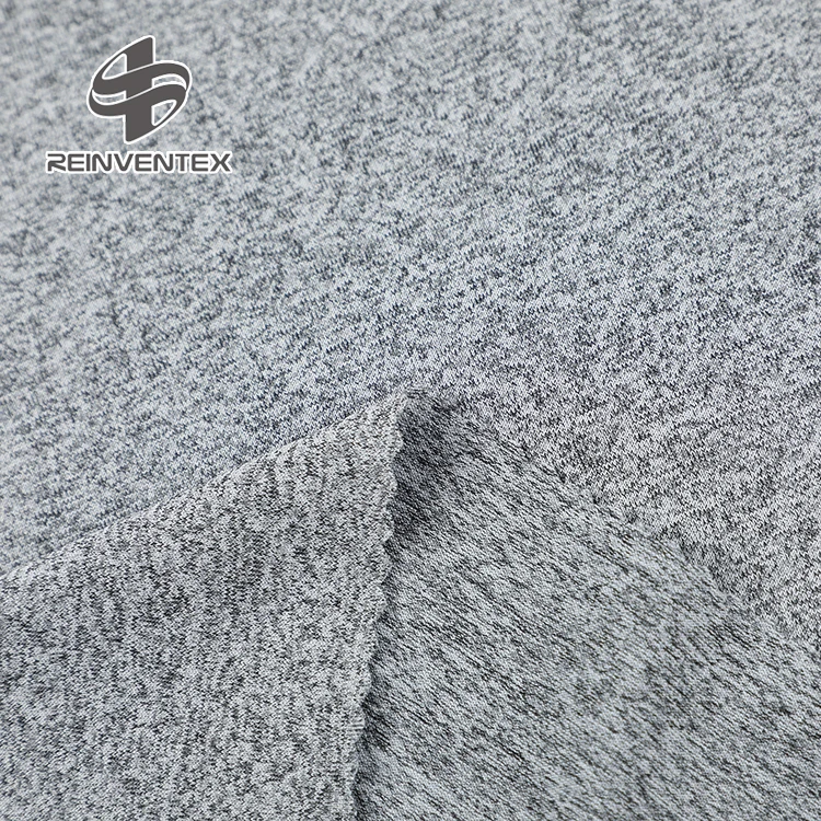 
1095 Wholesale leggings underwear knit light heather stretch grey cationic spandex fabric polyester 