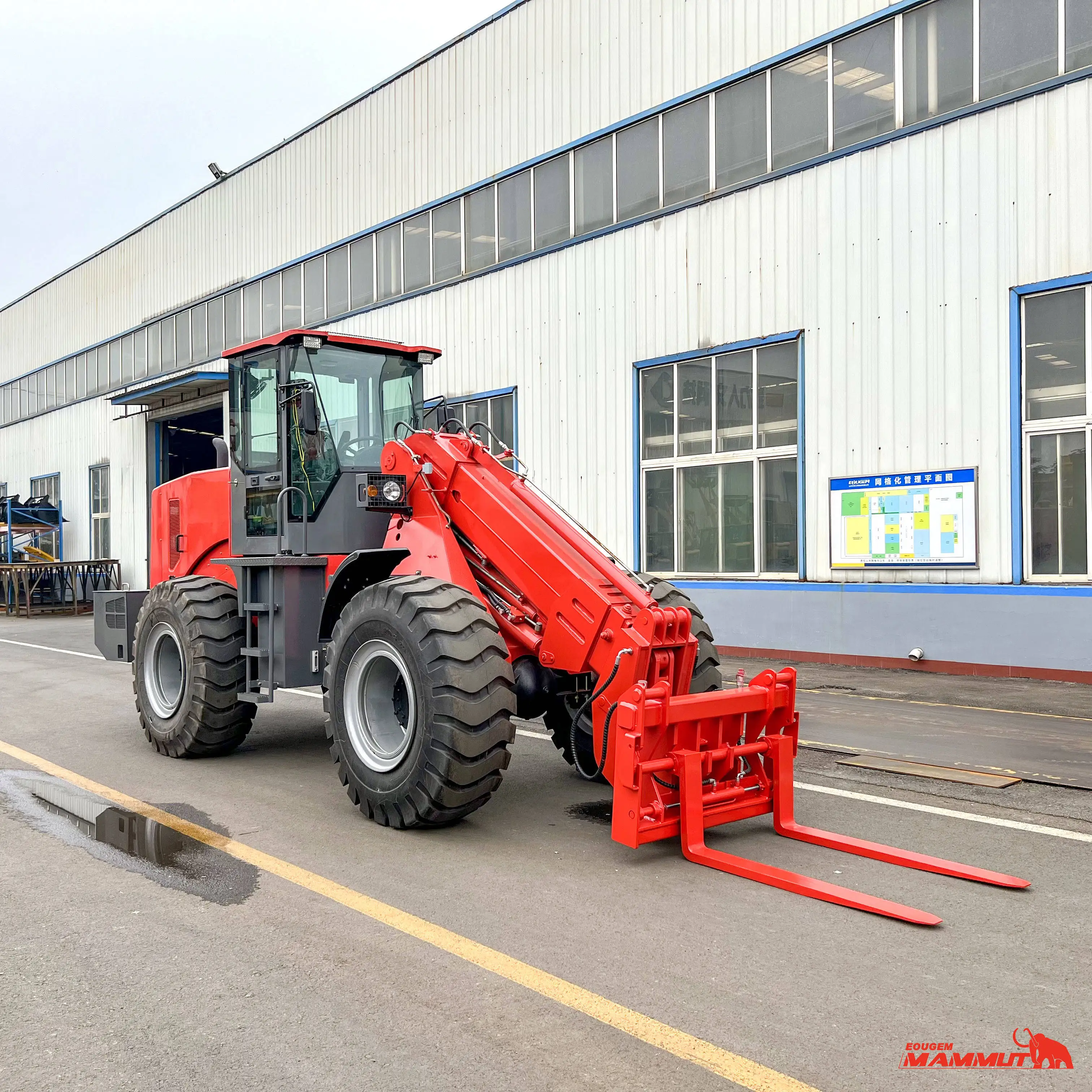 Telescoping loader 4.0 Ton 4.5 Ton Farm Agricultural Machinery Maintain lifting mini telescopic loader