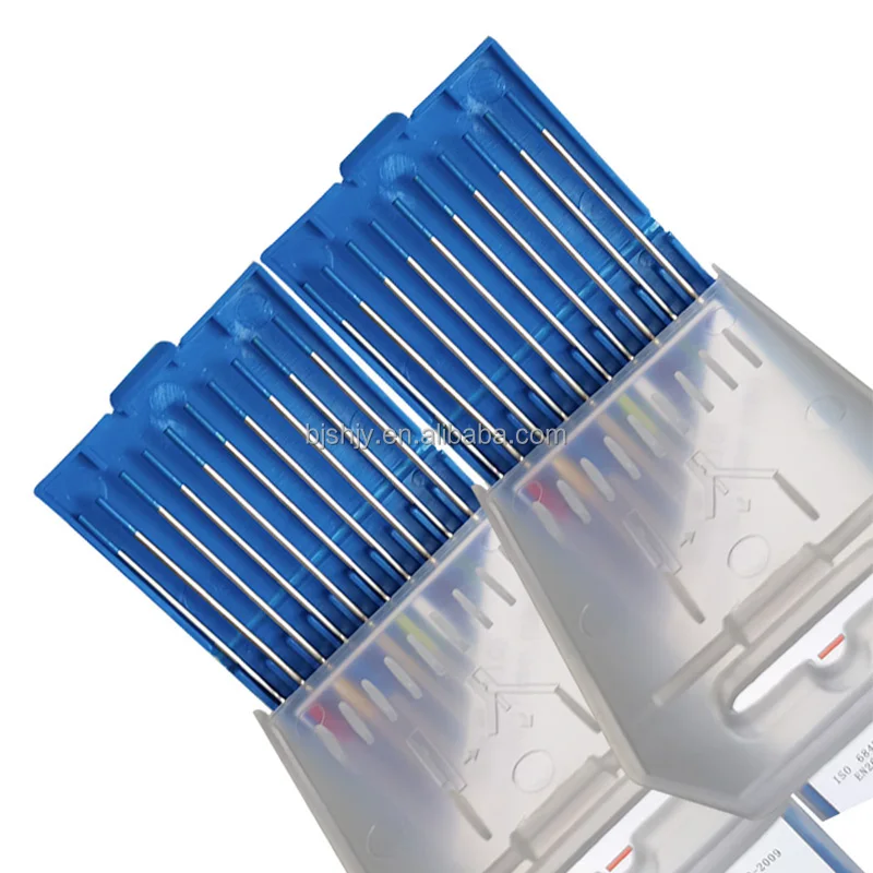 wolfram welding blue tip 2.4mm 150mm ground finish wl20 tungsten electrode rod