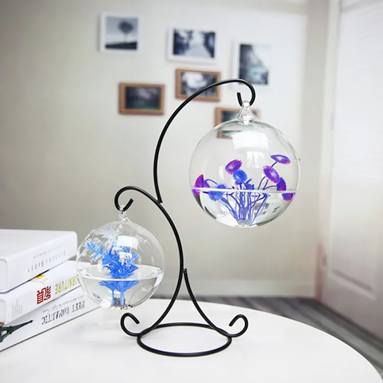 Creative Hanging Aquariums Fish Tanks Table Decoration Small Fish Tank Transparent Glass Fish Tank