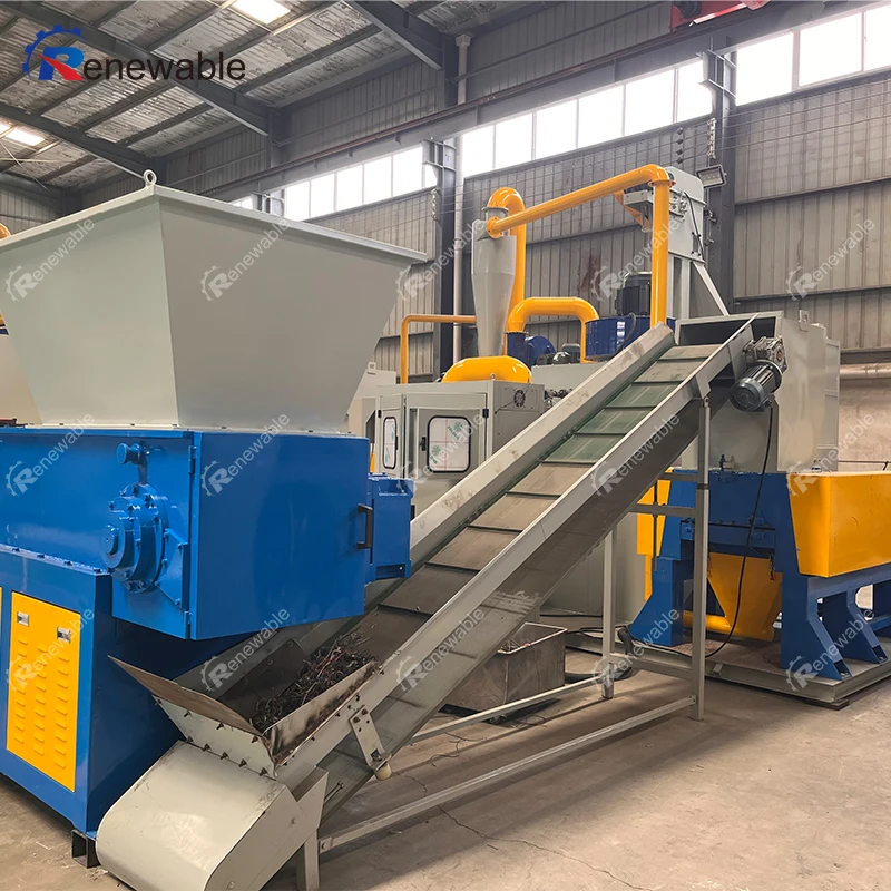 Customized 99% Copper Recycling Machine Scrap Cable Copper Wire Granulator With Dust Collection System