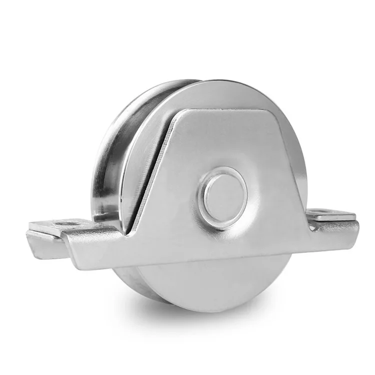3inch U V Groove Steel And Nylon Sliding Gate pulley wheels