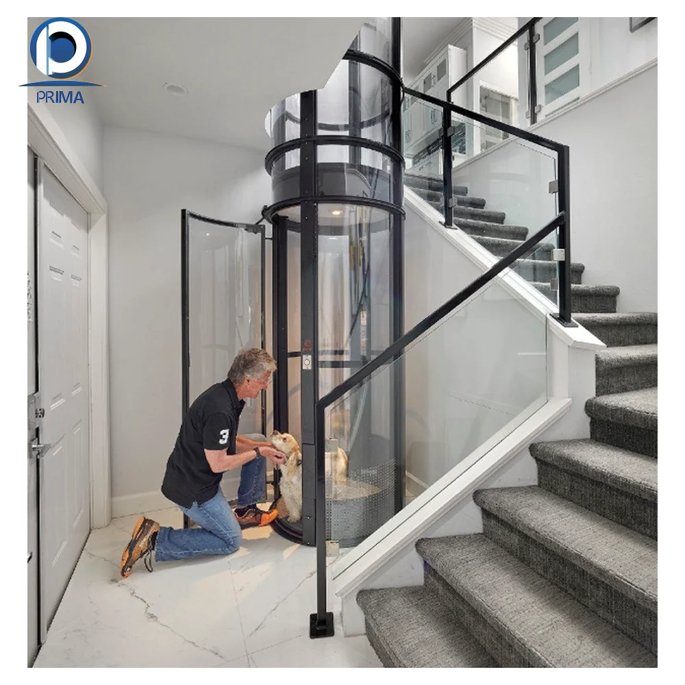 Prima Top Quality  Hot Sale Small Residential Panoramic Elevator For Home Villa Home villa elevator