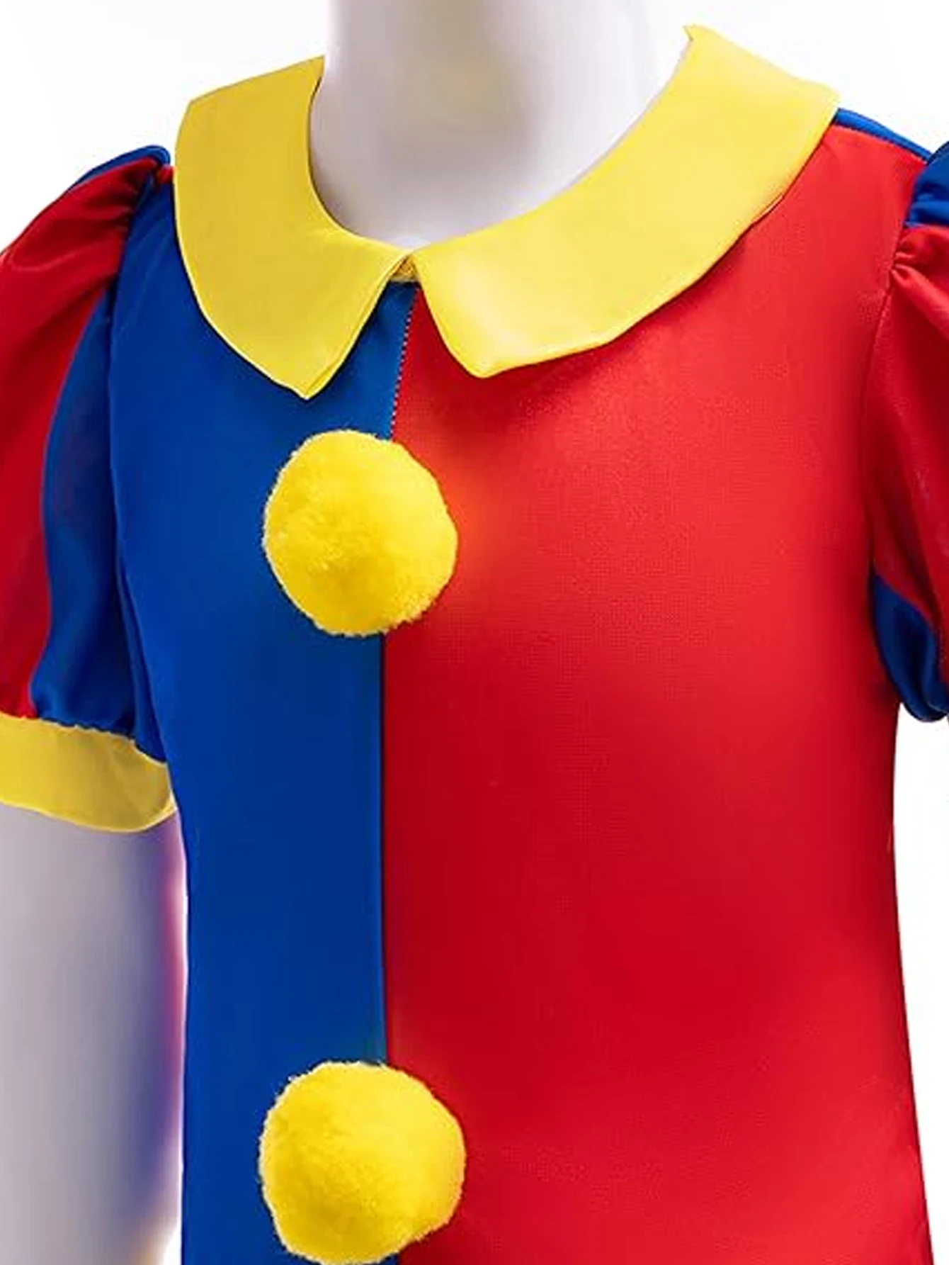 Summer Toddler Girls Clown Costumes Set Kids Cosplay Halloween Christmas Birthday Party T-shirt+Tutu Skirt+Bag+Wig+Nose Outfits