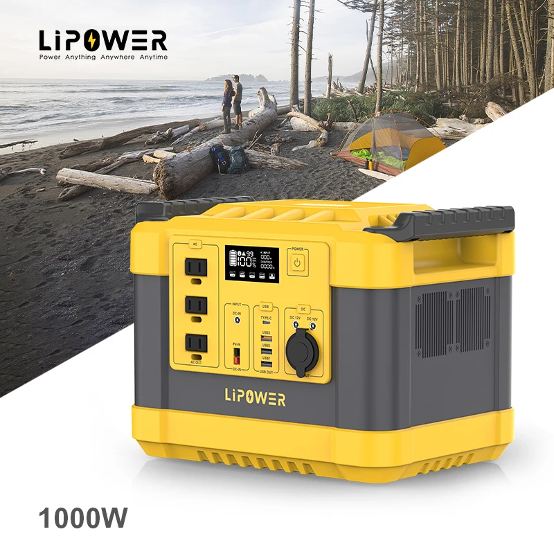Lipower 1000w Solar Generator Power customized plug  home power station for outdoor